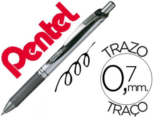 Roller pentel bl77 0,7 mm energel rectractil preto , Pentel , 45073 , 4902506071231